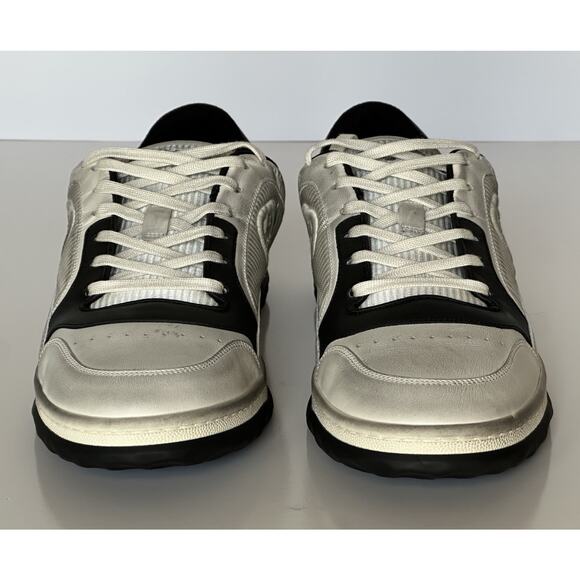 Gucci Dali Soft White/Black Leather Sneakers 13 US (Gucci 12.5) Italy 741656 NIB main image 4